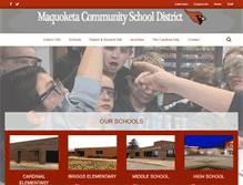 Tablet Screenshot of maquoketaschools.org
